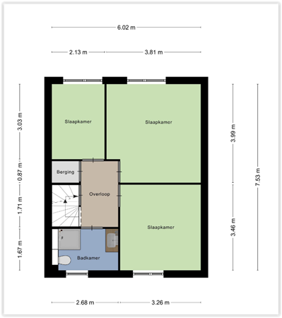 Floorplan - Dokter Schöyerstraat 63, 4205 KS Gorinchem